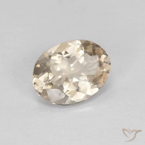 9,17 ctw natürlicher hellgolden Morganit, Oval, VVS-VS