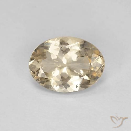 0.89ct Natürlicher hellgolden Morganit, Oval, VVS