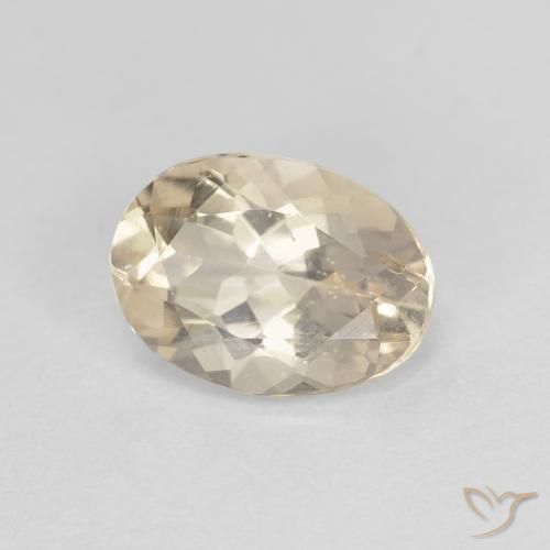 0.99ct Natürlicher hellgolden Morganit, Oval, VVS-VS