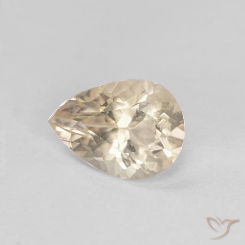 9,17 ctw natürlicher hellgolden Morganit, Birnenform, VVS