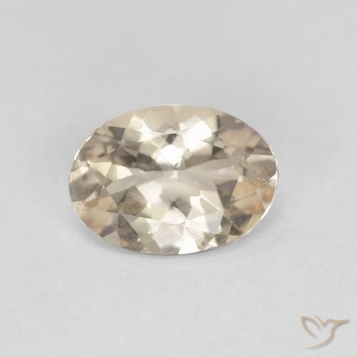 0.86ct Natürlicher hellgolden Morganit, Oval, VVS-VS