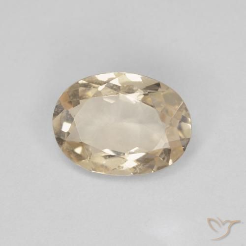 0.81ct Natürlicher hellgolden Morganit, Oval, VS