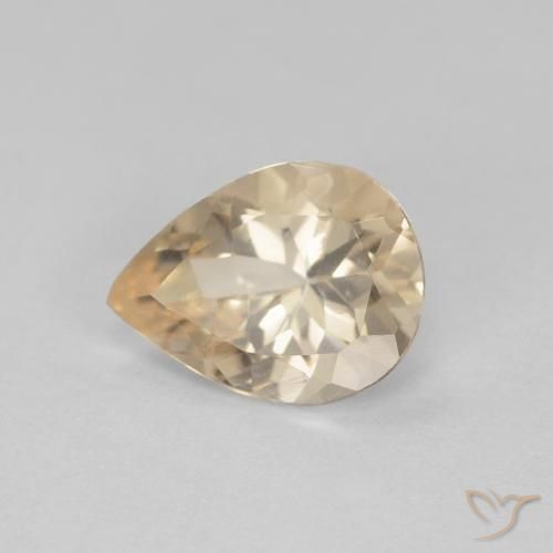 9,17 ctw natürlicher hellgolden Morganit, Birnenform, VS