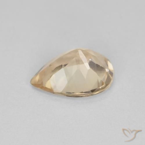 9,17 ctw natürlicher hellgolden Morganit, Birnenform, VS