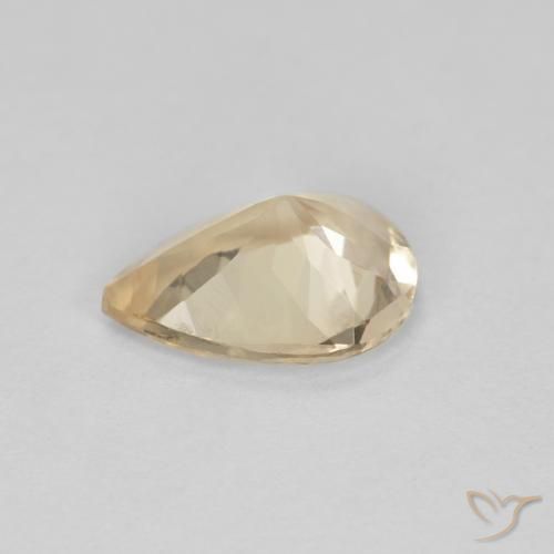9,17 ctw natürlicher hellgolden Morganit, Birnenform, VVS-VS