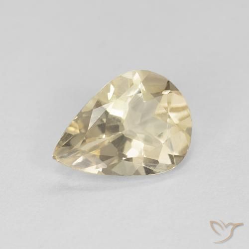 9,17 ctw natürlicher hellgolden Morganit, Birnenform, VVS