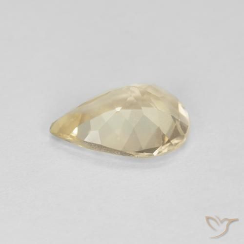 9,17 ctw natürlicher hellgolden Morganit, Birnenform, VVS