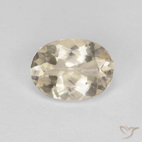 0.97ct Natürlicher hellgolden Morganit, Oval, VVS-VS
