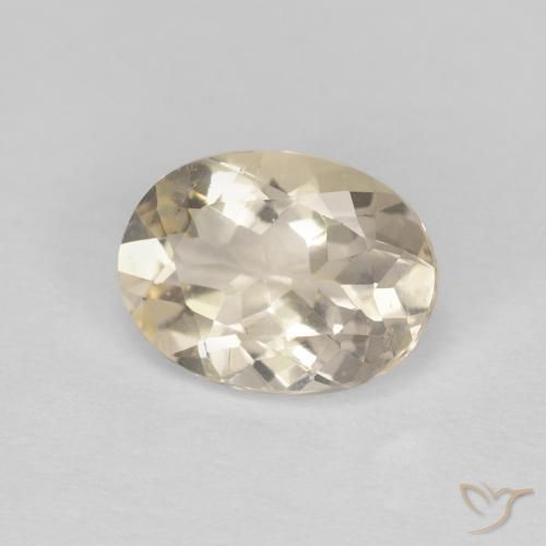 9,17 ctw natürlicher hellgolden Morganit, Oval, VVS-VS