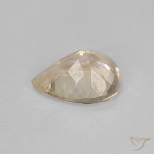 9,17 ctw natürlicher Creme Morganit, Birnenform, VVS