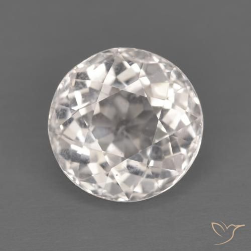 1.55ct Natürlicher Sehr helles Rosa Morganit, Runden, VVS-VS