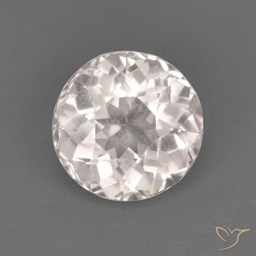 1.32ct Natürlicher Sehr helles Rosa Morganit, Runden, VVS-VS