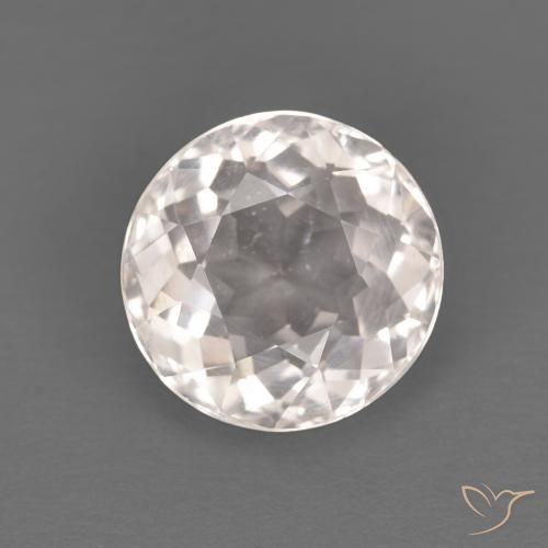 1.28ct Natürlicher Sehr helles Rosa Morganit, Runden, VVS-VS