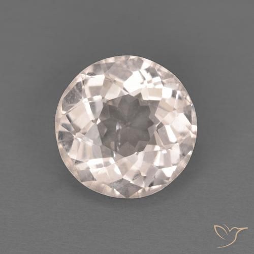 1.14ct Natürlicher Sehr helles Rosa Morganit, Runden, VS