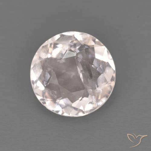 0.99ct Natürlicher Sehr helles Rosa Morganit, Runden, VS-SI