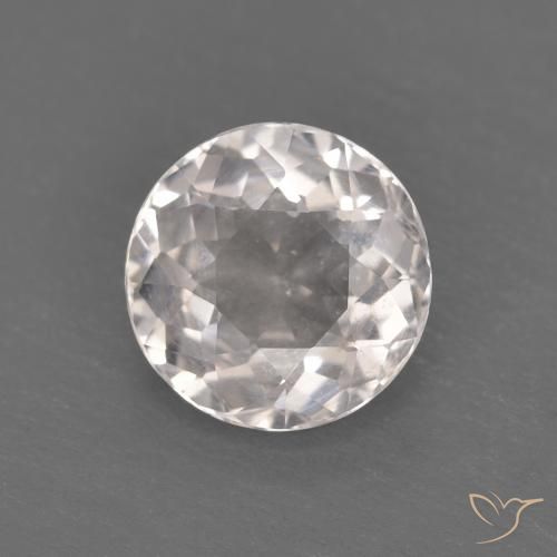 0.99ct Natürlicher Sehr helles Rosa Morganit, Runden, VVS-VS