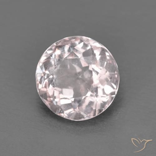 1.20ct Natürlicher Sehr helles Rosa Morganit, Runden, VS