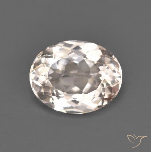 2.66ct Natürlicher Medium Light-Pink Morganit, Oval, VVS-VS