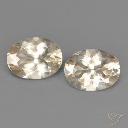2.08ctw Natürlicher hellgelb Morganit, Oval, VVS