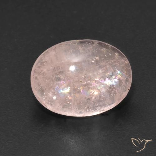 3.86ct Natürlicher Flamingorosa Morganit, Oval, Transparent