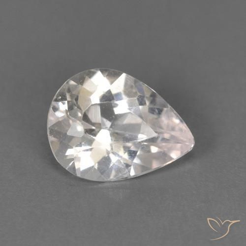 0.52ct Natürlicher Sehr helles Rosa Morganit, Birnenform, VS