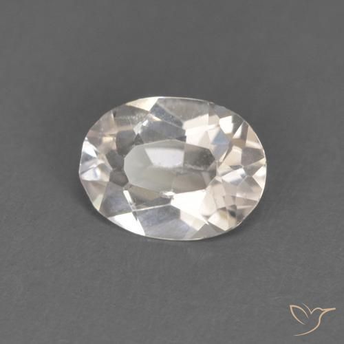 0.41ct Natürlicher Sehr helles Rosa Morganit, Oval, VVS-VS