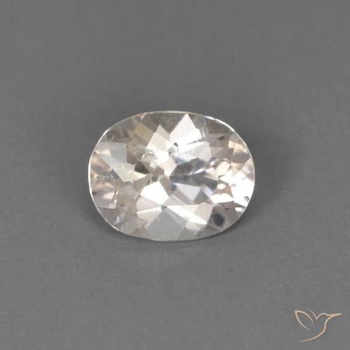 0.42ct Natürlicher Lachs-rosa Morganit, Oval, VS