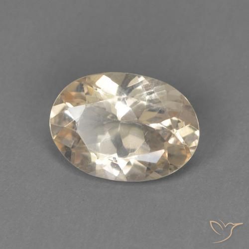9,17 ctw natürlicher hellgolden Morganit, Oval, VVS-VS