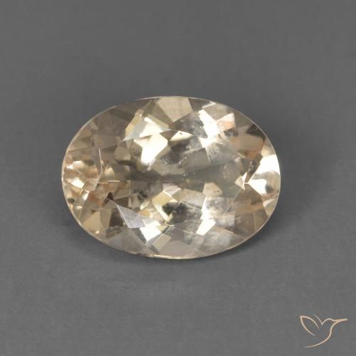 1.17ct Natürlicher Light Neutral Orange Morganit, Oval, VS