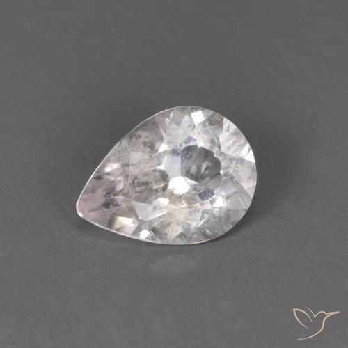 0.53ct Natürlicher Sehr helles Rosa Morganit, Birnenform, SI