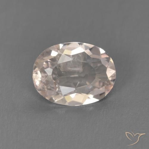 0.77ct Natürlicher Lachs-rosa Morganit, Oval, VS
