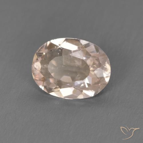 9,17 ctw natürlicher Lachs-rosa Morganit, Oval, VS