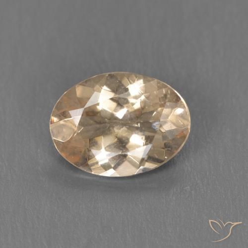 0.88ct Natürlicher hellorange Morganit, Oval, VS