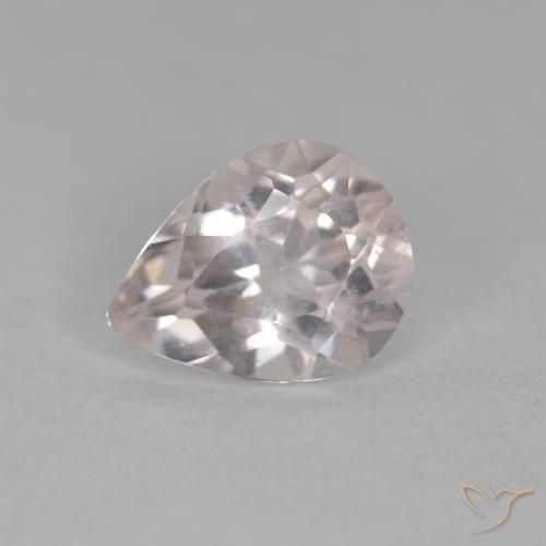 0.69ct Natürlicher Medium Light-Pink Morganit, Birnenform, VS