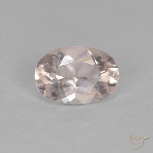 0.38ct Natürlicher Lachs-rosa Morganit, Oval, VS