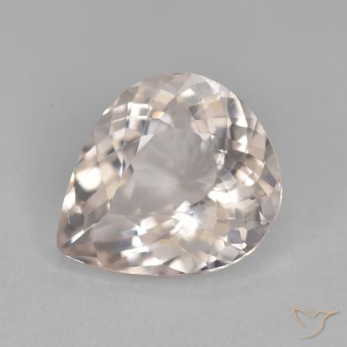 3.35ct Natürlicher Lachs-rosa Morganit, Birnenform, VVS-VS