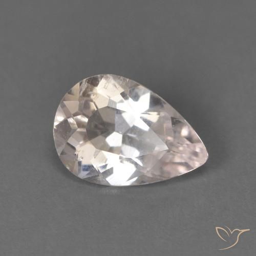 0.51ct Natürlicher Sehr helles Rosa Morganit, Birnenform, VS