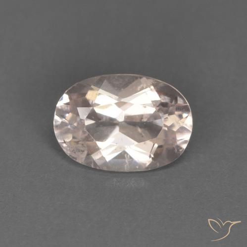 0.53ct Natürlicher Sehr helles Rosa Morganit, Oval, VS