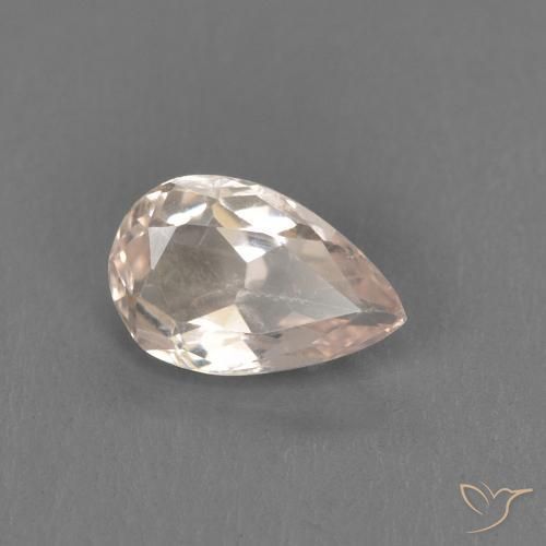 0.39ct Natürlicher Mittelrosa Morganit, Birnenform, VVS-VS