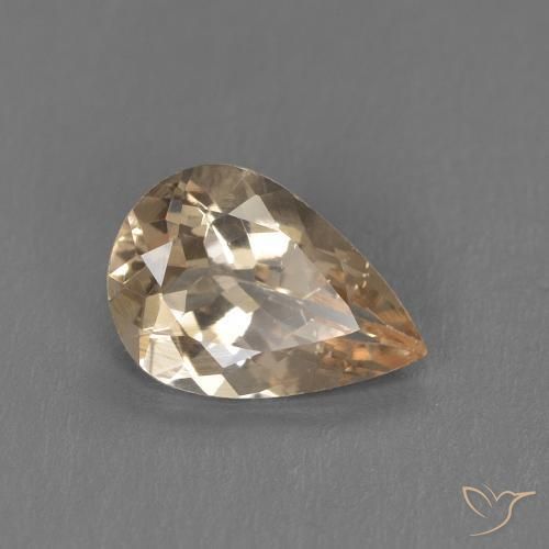 9,17 ctw natürlicher Golden Morganit, Birnenform, VS