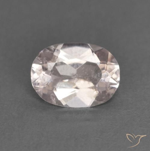 0.48ct Natürlicher Sehr helles Rosa Morganit, Oval, VS