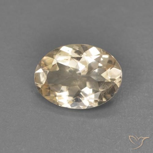 0.83ct Natürlicher hellorange Morganit, Oval, VS
