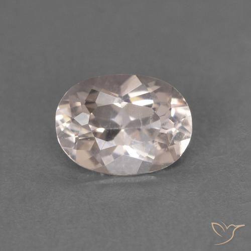 0.44ct Natürlicher Sehr helles Rosa Morganit, Oval, VS
