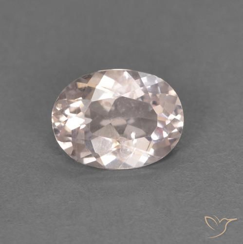 0.43ct Natürlicher Flamingorosa Morganit, Oval, VS