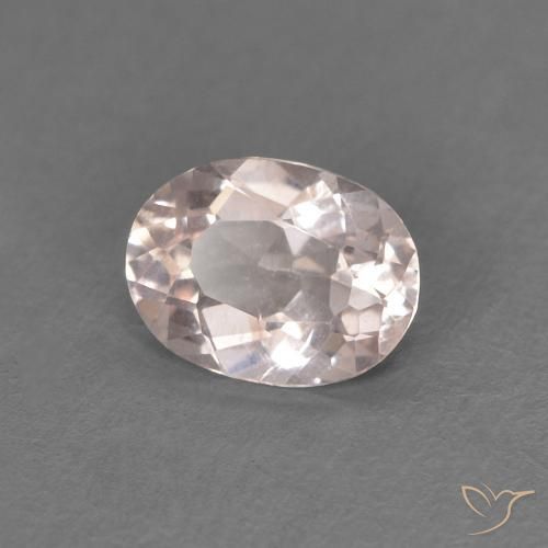 9,17 ctw natürlicher Flamingorosa Morganit, Oval, VS