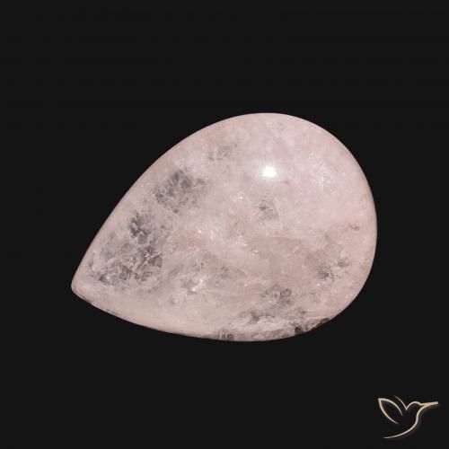 6.10ct Natürlicher hellrosa Morganit, Birnenform, Lichtdurchlässig