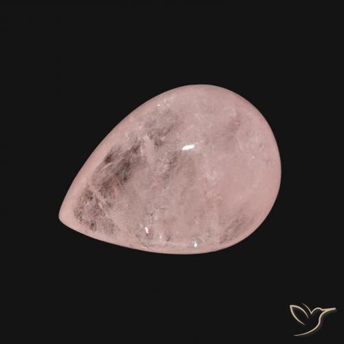 5.44ct Natürlicher Blush Rosa Morganit, Birnenform, Lichtdurchlässig