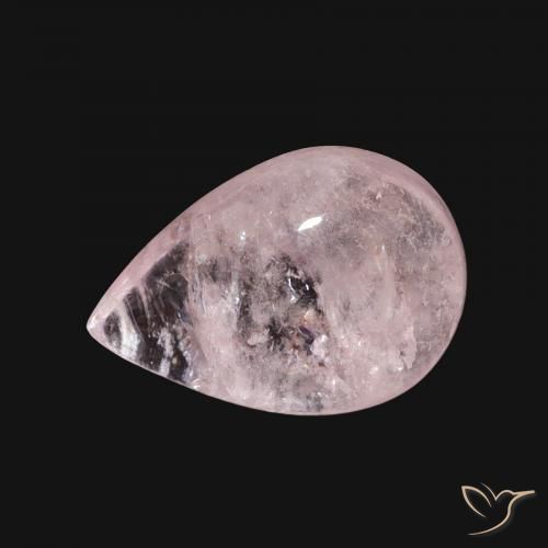 5.10ct Natürlicher Mittelrosa Morganit, Birnenform, Transparent