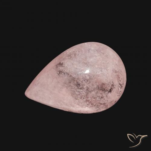 3.89ct Natürlicher Flamingorosa Morganit, Birnenform, Transparent
