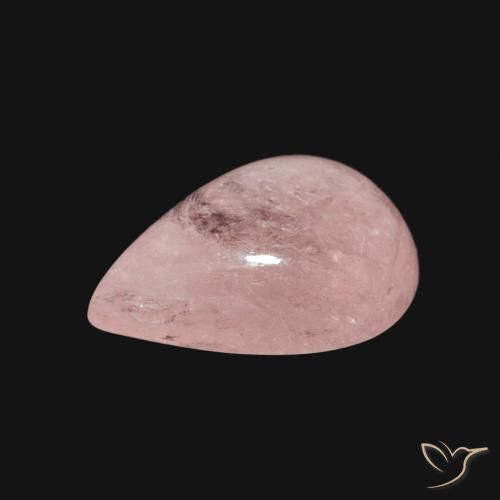 9,17 ctw natürlicher Flamingorosa Morganit, Birnenform, Transparent